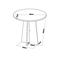 Mesa de Jantar Redonda Spirit: Elegância para 4 Pessoas - imagem 2