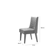 Sala de Jantar Liz: Elegância e Conforto para 6 Pessoas - imagem 2