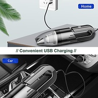UPFOX Aspirador Portátil Sem Fio: Limpeza Rápida e Eficiente para Carro, Casa e Pet - imagem 5
