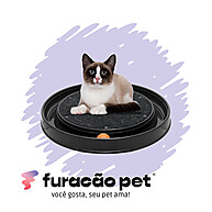 Arranhador Redondo com Bolinha Antiestresse para Gatos – Furacão Pet - imagem 1