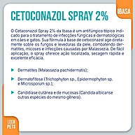 Cetaconazol Spray Ibasa 2% – Xô, Micoses Pet! - imagem 2