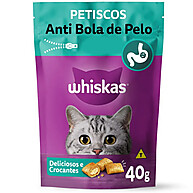 Petisco Whiskas Anti Bola de Pelo 40g – Saúde e Sabor para Seu Gato - imagem 1