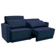 Sofá-Cama Retrátil Aspen: Conforto em Azul Petróleo - imagem 2