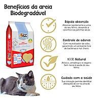 Areia Biodegradável para Gatos: Kit 6Kg Great Pets - imagem 2