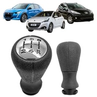 Manopla Câmbio Manual 5 Marchas Preta e Cromada para Peugeot 206, 207, 208 Active Pack - imagem 2