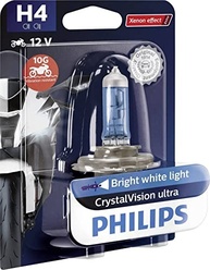 Lâmpada Farol Moto Philips H4 Cristalvision Ultra 60/55W: Iluminação Superior para Sua Segurança - imagem 2