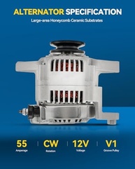 Alternador PHILTOP 55A 12V CW para Suzuki Samurai, Metro, Sprint e Sidekick 1.3L - Alta Performance e Durabilidade - imagem 5