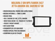 Moldura Fiamon 2Din Black Piano para VW Jetta, Amarok, Gol G7/G8 e Mais - Encaixe Perfeito - imagem 3