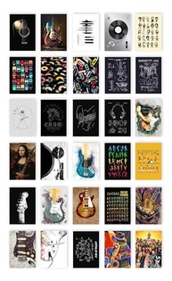 Quadros Decorativos Musicais - Violão, Guitarra, Piano e Rock | Moldura Pronta para Pendurar - imagem 3