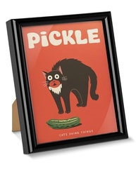 Pôster de Arte Engraçado com Gato Picles - 15x20cm | Decore com Estilo e Humor - imagem 2