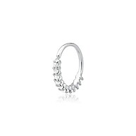 Piercing Argola Cravejada Prata 925: Brilho e Sofisticação - imagem 1