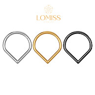 Piercing Argola Gota Aço Cirúrgico – Rook, Conch, Septo - imagem 1
