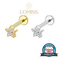 Piercing de Orelha em Titânio com Zircônia | Labret e Trágus - imagem 1