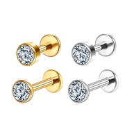 Piercing Labret Aço Cirúrgico: Guia Completo + Kit 2 Unidades - imagem 1