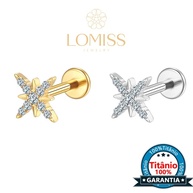Piercing Labret Titânio: Elegância com Zircônia - imagem 1