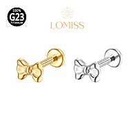 Piercing Labret Titânio PVD Borboleta: Elegância e Segurança - imagem 1