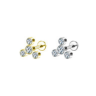 Piercing Labret Zircônia: Elegância e Brilho! - imagem 1