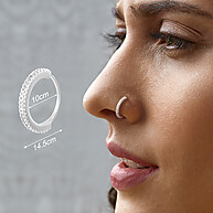 Piercing Nariz Prata 925: Elegância e Brilho - imagem 1