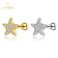 Piercing Orelha: Estrela e Zircônia em Cobre - imagem 1
