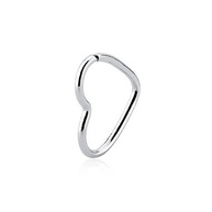 Piercing Prata 925 Coração: Nariz & Helix - imagem 1