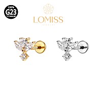Piercing Titânio Flor Zircônia: Elegância e Segurança - imagem 1