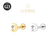Piercing Titânio Lua com Zircônia: Elegância e Segurança - imagem 1