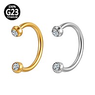 Piercing Titânio PVD: Septo, Helix e Daith - imagem 1