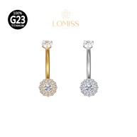 Piercing Umbigo Titânio: Girassol com Zircônia Lomiss - imagem 1
