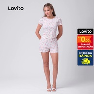 Pijama Feminino Lovito Estampado: Conforto e Estilo! - imagem 1