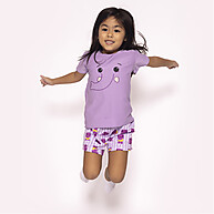 Pijama Infantil Roxo Valentinha: Conforto e Magia! - imagem 1