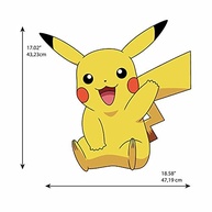 Adesivos de Parede Gigantes Pikachu RoomMates - Decoração Removível e Reutilizável - imagem 3