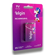 Pilha 9V Recarregável Elgin: Economia e Potência! - imagem 1