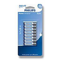 Pilha Alcalina AAA Philips – 16 Unidades de Energia Conf confiável - imagem 1