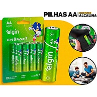 Pilhas Elgin AA 1.5V: 8 Unidades com Alta Performance - imagem 1