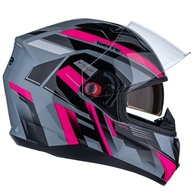 Capacete Moto Fechado Bieffe B-40 Vtour Cinza Moon/Pink 58 - Segurança e Estilo para Sua Pilotagem - imagem 5