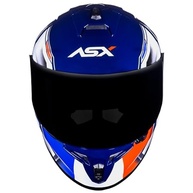 Capacete Masculino ASX Draken Pilot Azul e Vermelho - Estilo e Segurança para Sua Pilotagem - imagem 4