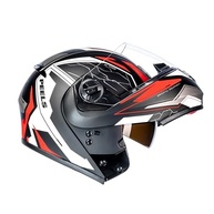 Capacete Peels U-rb2 Ocean Escamoteável Preto Fosco e Vermelho - Segurança e Estilo na Sua Pilotagem - imagem 2