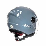 Capacete Moto Aberto Fly New Jet Cinza Brilhante: Estilo e Segurança para Sua Pilotagem - imagem 5