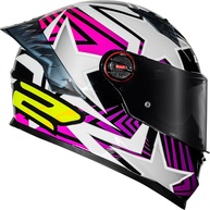 Capacete LS2 FF358 Pro Estellar Rosa/Roxo - Segurança e Estilo para Sua Pilotagem - imagem 1