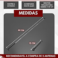 Antena Corta Pipa 6 Estágios: Segurança na Pilotagem! - imagem 2