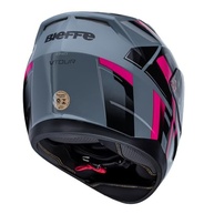 Capacete Moto Fechado Bieffe B-40 Vtour Cinza Moon/Pink 58 - Segurança e Estilo para Sua Pilotagem - imagem 4