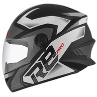 Capacete Fechado Pro Tork R8 Pro Fosco Preto e Prata - Segurança e Estilo para Sua Pilotagem (Tam. 58) - imagem 2