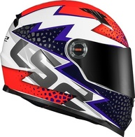 Capacete LS2 FF358 Speedy Roxo Laranja: Segurança e Estilo para Sua Pilotagem - imagem 5