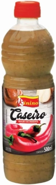 MOLHO DE PIMENTA CASEIRO KININO 500ML - imagem 1