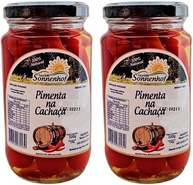 Kit com 2 Conserva de Pimenta na Cachaça - 320g Fazenda Sonnenhof - imagem 1