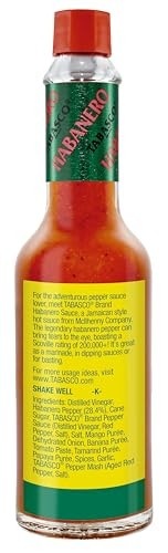 Tabasco Molho De Pimenta Habanero Hot Frasco 60Ml - imagem 2