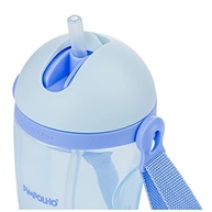 Copo Inclinado Pimpolho com Canudo e Cordinha 380ml Azul - Prático e Ergonômico para Bebês - imagem 4
