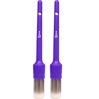 Kit 2 Pincéis Zacs Detalhamento Interno Automotivo - Cerdas Macias para Limpeza Profissional - imagem 1
