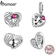 Pingente Bamoer 925: Amor em Prata para Sua Joia! - imagem 1