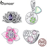 Pingente Bamoer S925: Elegância Floral para Seu Bracelete - imagem 1
